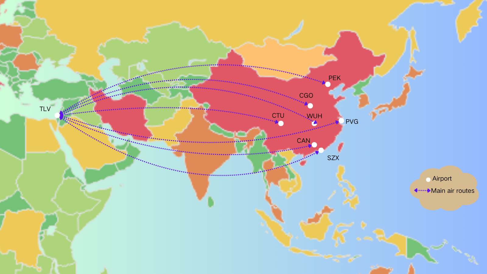 air freight from china to Israel